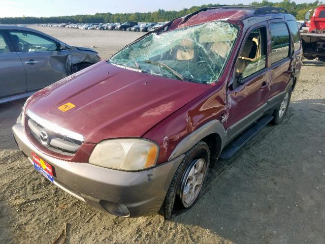 4F2CZ06193KM32744 - 2003 MAZDA TRIBUTE ES 勃艮第红 照片 2