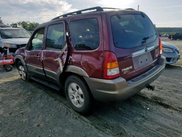 4F2CZ06193KM32744 - 2003 MAZDA TRIBUTE ES 勃艮第红 照片 3