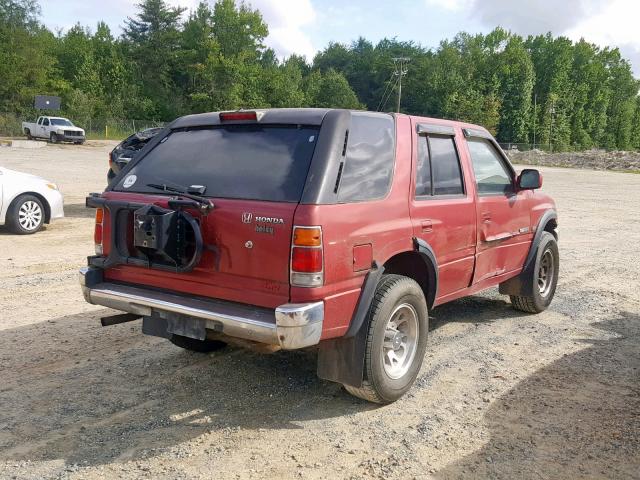 4S6CY58V8S4418615 - 1995 HONDA PASSPORT E RED photo 4