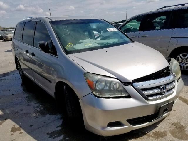 5FNRL382X6B087471 - 2006 HONDA ODYSSEY LX SILVER photo 1