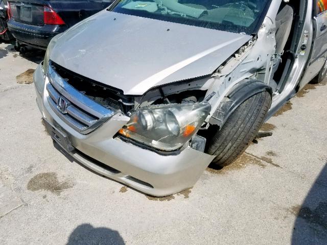 5FNRL382X6B087471 - 2006 HONDA ODYSSEY LX SILVER photo 9