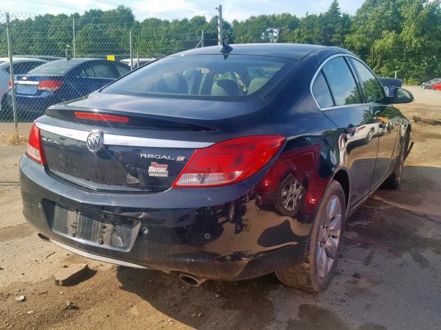 2G4GS5EV9C9153881 - 2012 BUICK REGAL PREM BLUE photo 4