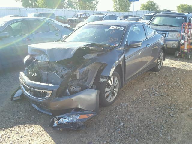 1HGCS12878A015487 - 2008 HONDA ACCORD EXL GRAY photo 2