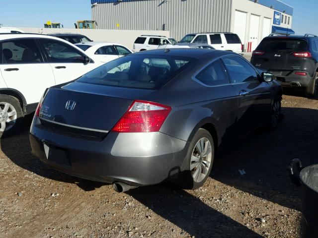 1HGCS12878A015487 - 2008 HONDA ACCORD EXL GRAY photo 4