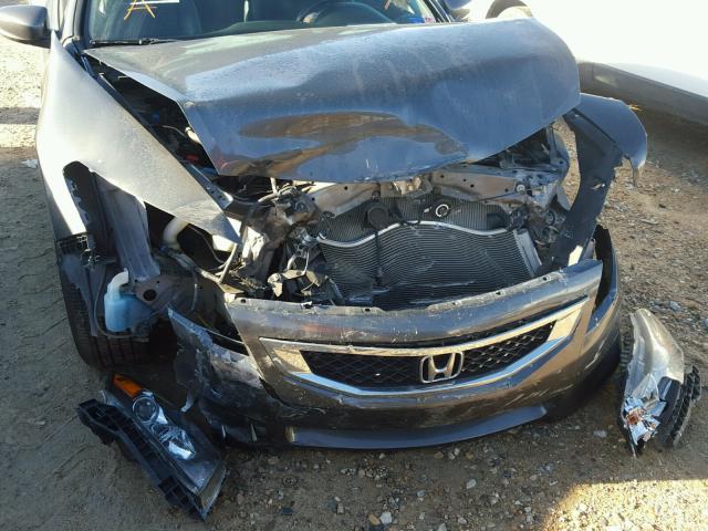 1HGCS12878A015487 - 2008 HONDA ACCORD EXL GRAY photo 9