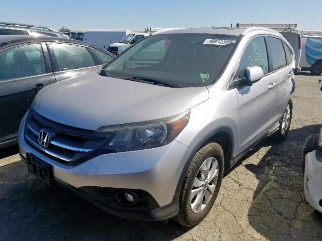 2HKRM3H79CH506657 - 2012 HONDA CR-V EXL SILVER photo 2