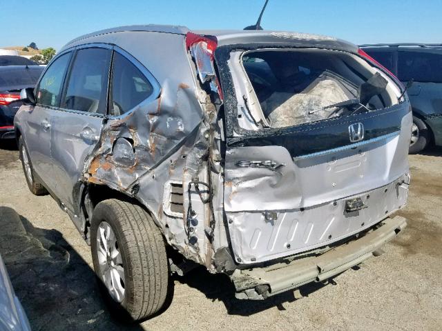 2HKRM3H79CH506657 - 2012 HONDA CR-V EXL SILVER photo 3