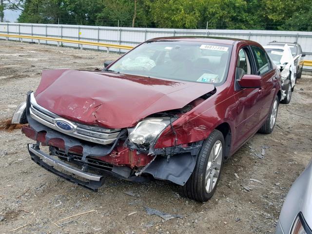 3FAHP08126R102491 - 2006 FORD FUSION SEL MAROON photo 2