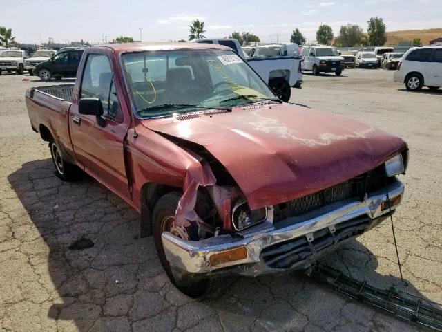 JT4RN81P7M5090064 - 1991 TOYOTA PICKUP 1/2 BURGUNDY photo 1