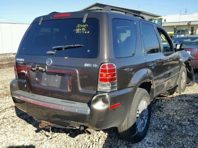 4M2CU91137KJ21319 - 2007 MERCURY MARINER LU BROWN photo 4