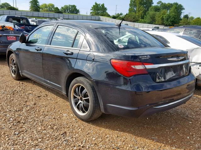 1C3CCBAB1CN169133 - 2012 CHRYSLER 200 LX BLACK photo 3