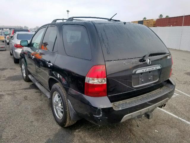 2HNYD18832H547926 - 2002 ACURA MDX TOURIN BLACK photo 3