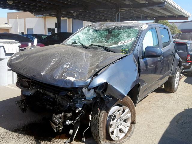 1GCGSCEN8K1107728 - 2019 CHEVROLET COLORADO L GRAY photo 2