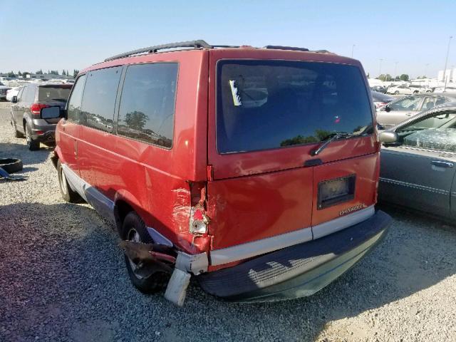 1GNDM19WXVB233602 - 1997 CHEVROLET ASTRO RED photo 3