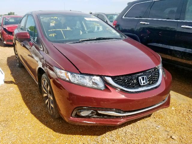 19XFB2F93EE043820 - 2014 HONDA CIVIC EXL 栗色 照片 1
