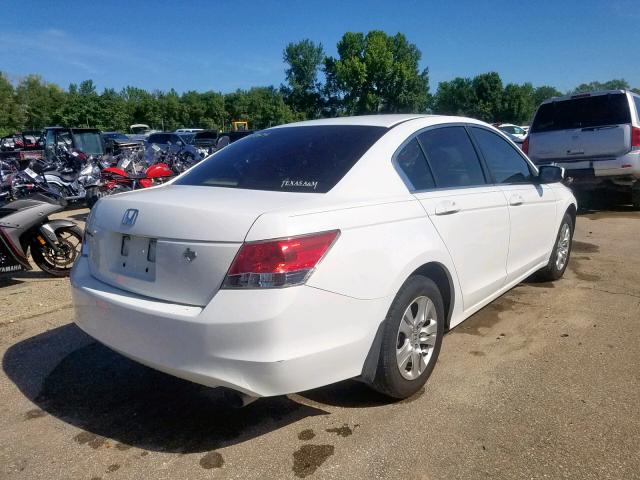 JHMCP26448C063643 - 2008 HONDA ACCORD LXP WHITE photo 4