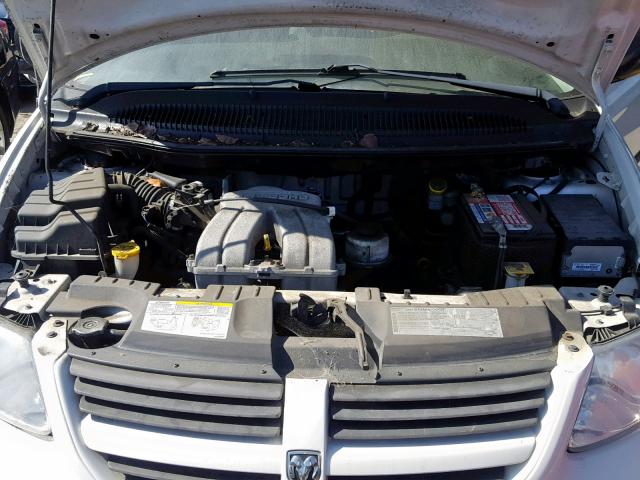 1D4GP25B47B216113 - 2007 DODGE CARAVAN SE WHITE photo 7