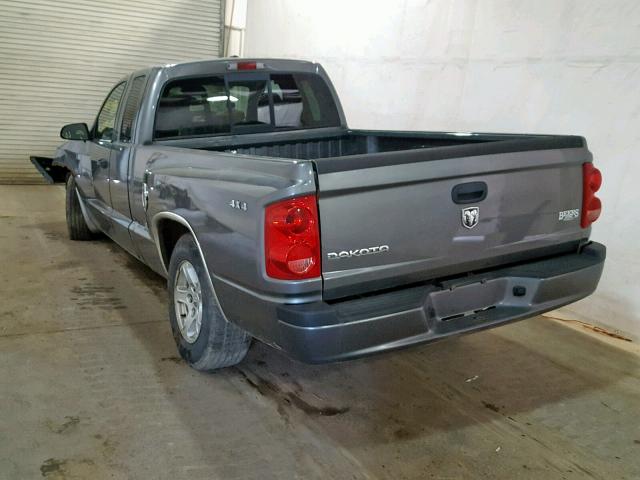 1D7HW42K47S108231 - 2007 DODGE DAKOTA SLT GRAY photo 3