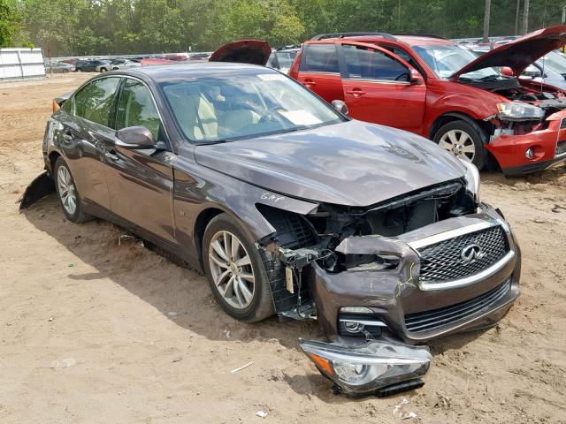 JN1BV7AP0EM688406 - 2014 INFINITI Q50 BASE BROWN photo 1