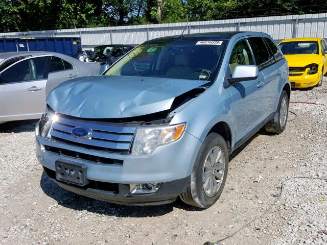 2FMDK49C18BB26244 - 2008 FORD EDGE LIMIT BLUE photo 2