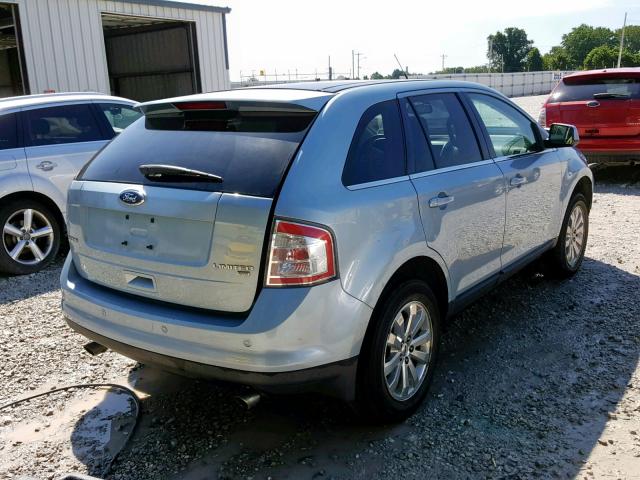 2FMDK49C18BB26244 - 2008 FORD EDGE LIMIT BLUE photo 4