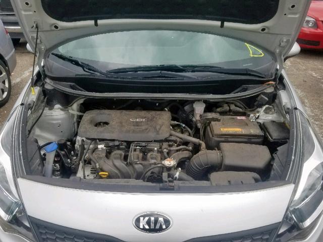 KNADM4A3XH6100375 - 2017 KIA RIO LX SILVER photo 7