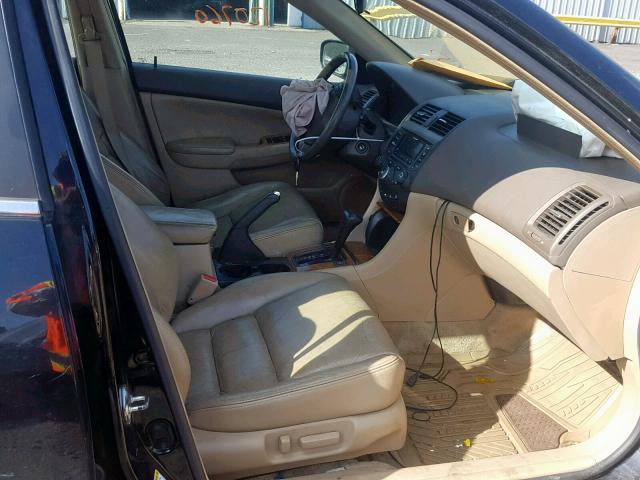 1HGCM66583A036994 - 2003 HONDA ACCORD BLACK photo 5