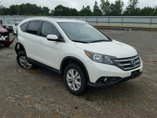 5J6RM4H76DL086529 - 2013 HONDA CR-V EXL WHITE photo 1