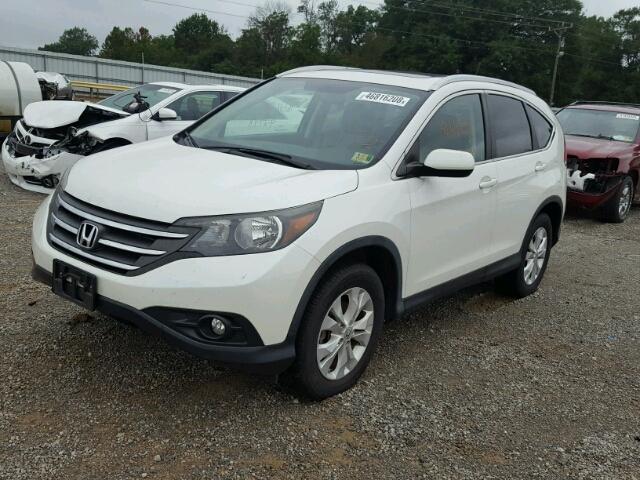 5J6RM4H76DL086529 - 2013 HONDA CR-V EXL WHITE photo 2