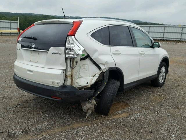 5J6RM4H76DL086529 - 2013 HONDA CR-V EXL WHITE photo 4