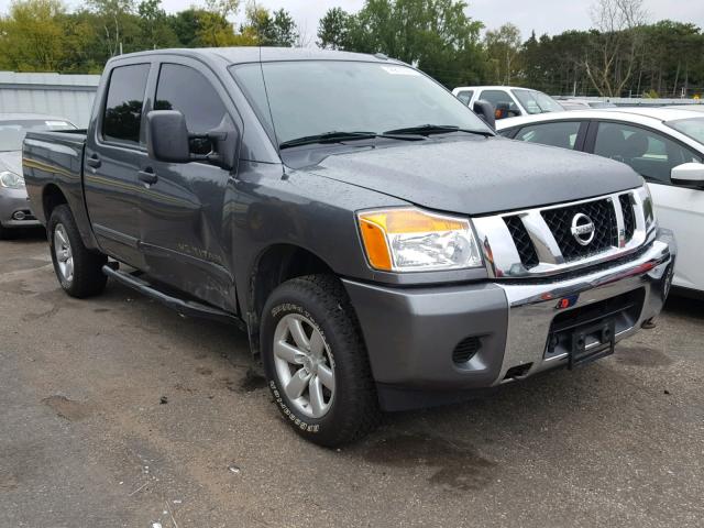 1N6AA0EC2EN509096 - 2014 NISSAN TITAN S GRAY photo 1