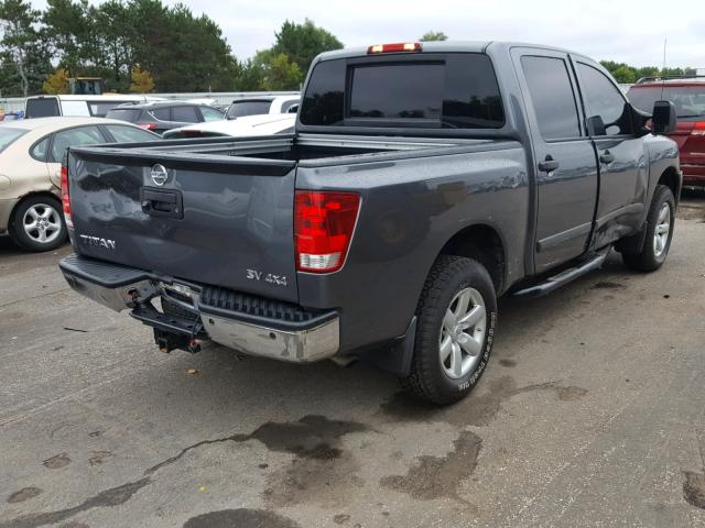 1N6AA0EC2EN509096 - 2014 NISSAN TITAN S GRAY photo 4