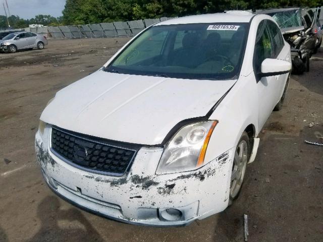 3N1AB61E87L664249 - 2007 NISSAN SENTRA 2.0 WHITE photo 2