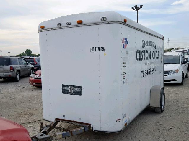 48B500F99T2010773 - 1995 CARGO TRAILER WHITE photo 3