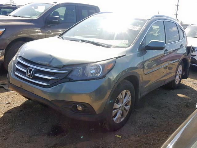 JHLRM4H73CC014730 - 2012 HONDA CR-V EXL GRAY photo 2