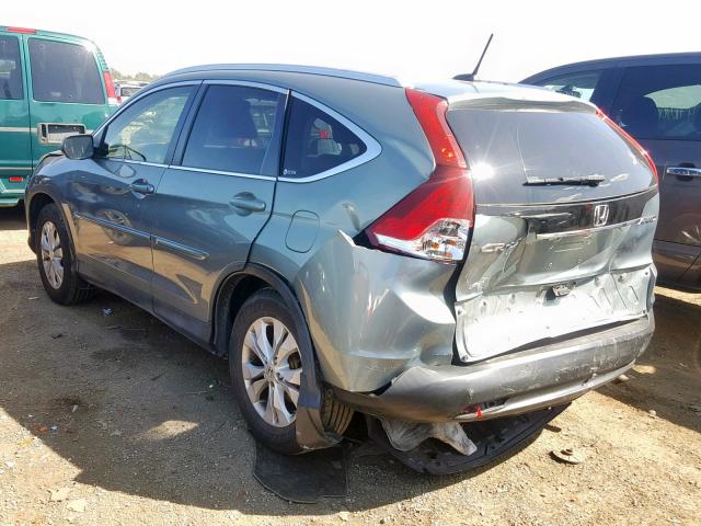 JHLRM4H73CC014730 - 2012 HONDA CR-V EXL GRAY photo 3