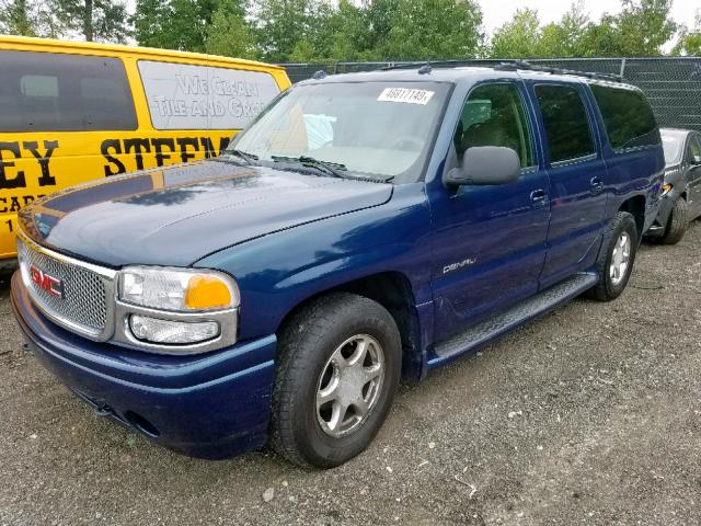 1GKFK66U55J117712 - 2005 GMC YUKON XL D BLUE photo 2