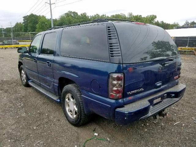 1GKFK66U55J117712 - 2005 GMC YUKON XL D BLUE photo 3