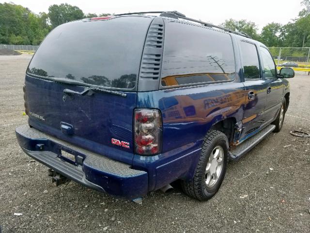 1GKFK66U55J117712 - 2005 GMC YUKON XL D BLUE photo 4