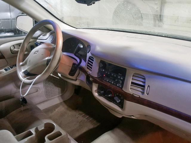 2G1WF55E719331457 - 2001 CHEVROLET IMPALA TAN photo 9