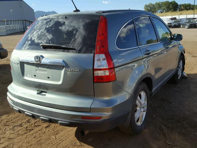 5J6RE4H7XAL048150 - 2010 HONDA CR-V EXL BLUE photo 4