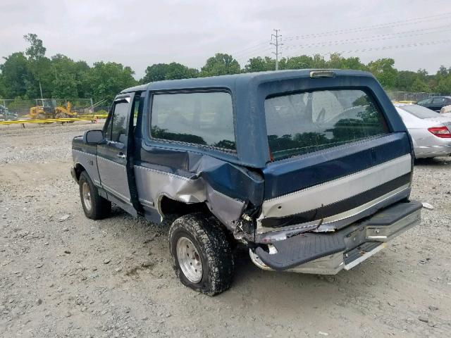 1FMEU15N8SLB29346 - 1995 FORD BRONCO U10 TWO TONE photo 3