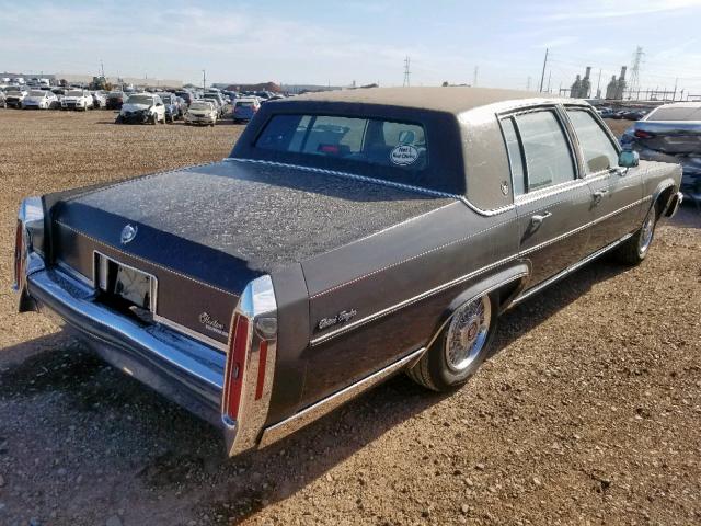 1G6DW69YXG9710706 - 1986 CADILLAC FLEETWOOD CHARCOAL photo 4