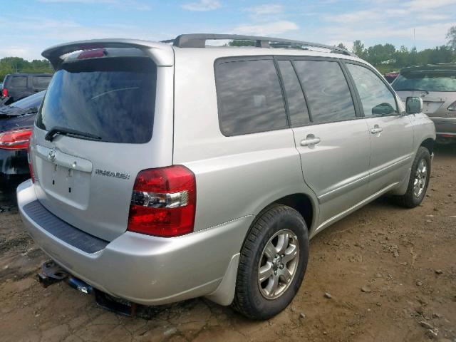 JTEEP21A550098658 - 2005 TOYOTA HIGHLANDER SILVER photo 4