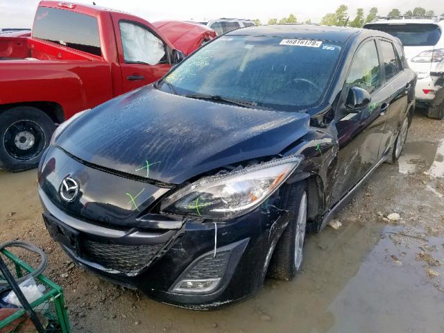 JM1BL1H59A1336294 - 2010 MAZDA 3 S BLACK photo 2