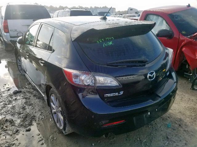 JM1BL1H59A1336294 - 2010 MAZDA 3 S BLACK photo 3