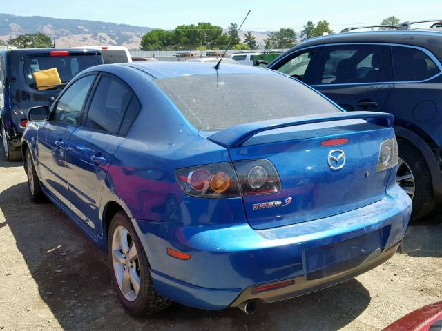 JM1BK123X41146390 - 2004 MAZDA 3 S BLUE photo 3