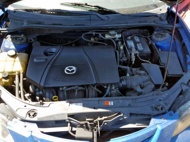 JM1BK123X41146390 - 2004 MAZDA 3 S BLUE photo 7