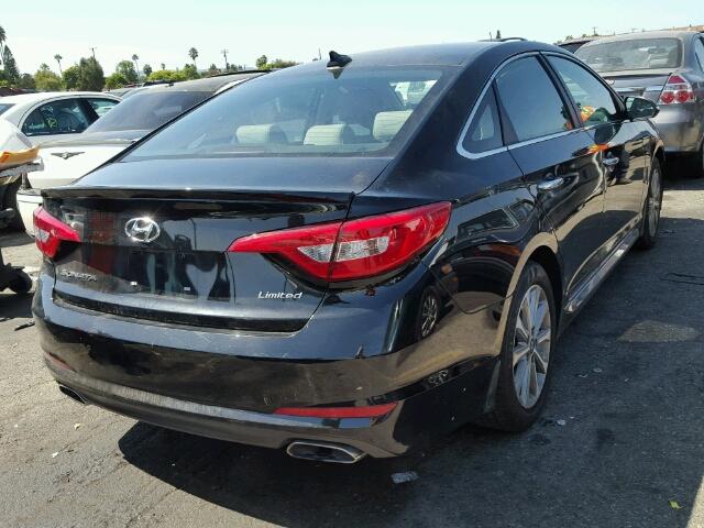 5NPE34AFXHH459249 - 2017 HYUNDAI SONATA SPO BLACK photo 4