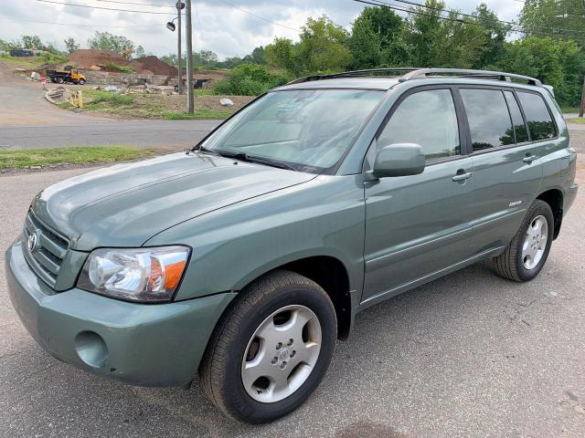 JTEEP21A970187801 - 2007 TOYOTA HIGHLANDER GREEN photo 2